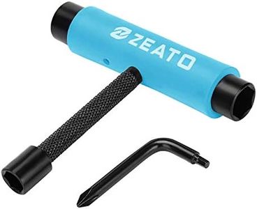 Zeato Outils de Skateboard Skate Accesoire Multi-Fonctions Portatifs avec Clé Allen de Type T et Tournevis à tête Phillips de Type L Skateboard Longboard Tool, Version Améliorée-Bleu