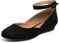 DREAM PAIRS Womens Low Wedge Ankle 