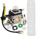 Carburetor with Air Filter Repower Kit Compatible with 2-Cycle Mantis 7222 7222E 7222M 7225 7230 7234 7240 7920 7924 Tiller/Cultivator Replace C1U-K54A 12520011822 12520013122