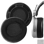 Geekria Elite Sheepskin and Velour Replacement Ear Pads for Hifiman HE400SE HE400 400I 400S HE560 560I HE500 HE300 HE350 SUNDARA Headphones Ear Cushions, Headset Earpads (Black)