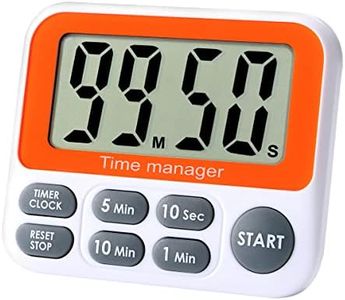 Digital Countdown Kitchen Timer - AIMILAR Count Up Down Magnetic Timer Clock with Loud Alarm Fast Setting for Cooking Baking Gym Students