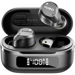 TOZO Hybrid Active Noise Cancelling Earbuds, 45dB ANC Wireless Earbuds, 6-Mic ENC for Clear Calls, Deep Bass, 59H Playtime, IPX8 Waterproof, Bluetooth 5.3 Ear Buds with App for Custom EQ