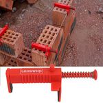 2PCS Brick Liner Plumber Tools Bricklaying Leveling Measuring Tool for Building Construction(red)