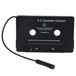 Car BT Cassette Adapter, Control Button Box Adaptor MP3 Player Audio Converter with USB Charging LED Indicator, 10m Transmission Distance