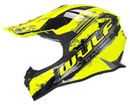 Wulfsport Off Road Pro Motocross Helmet Adult Motorcycle Motorbike Helmets Yellow L (59-60cm)