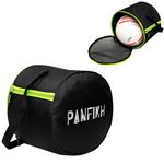 PANFIKH Sleek Black Football Bag - Your Ultimate Companion for Carrying Football Gear in Style and Convenience - (Black,Neon)…