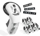 VolenGo Embossing Label Maker, Omega Label Maker, Embossing Machine with 5 Embossed Waterproof Tapes 9mm(3/8"), Vintage Handheld Embosser for Home Kids DIY Crafting (£ Ä Ö Ü), Black