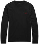 Polo Ralph Lauren Men's Crew Neck Long Sleeve Tee - black - S