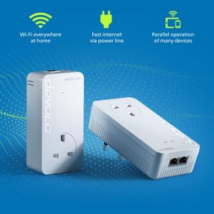 devolo Magic 2 WiFi 5 Starter Kit – Powerline Mesh Network System