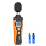 Sound Level Meter, Tadeto Digital Sound Level Portable Decibel Meter 30dB to 130dB with LCD Display A/C Weighted for Home Factories