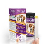 CheckUp KIT4CAT Glucose Urine Testing Strips for Cats and Dogs - Detection of Diabetes x 50