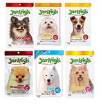 Jerhigh Real Chicken Food Treat Milk, Stick, Liver, Strawberry, Fish, Banana Flavor 6 Pack Combo Set 70g for Dogs of All Life Stages