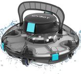 WYBOT Cordless Robotic Pool Cleaner, Dual Powerful Suction Ports, Self-Parking, IPX8 Waterproof, Ideal for Above and In Ground Pools,Automatic Pool Vacuum-Black
