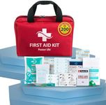 Protect Life Business First Aid Kit, Emergency First Aid Kit for Office Setting, Medical Kit Supplies, First Aid Kits for Businesses, School & Commercial Use - 200 Pieces