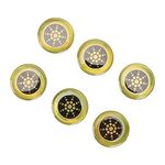 6pcs EMF Radiation Protection Stickers, E-M-F Protection Shield Stickers for Cell Phones and Computers (Gold)