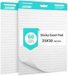 SHARBDA Lined Sticky Easel Pad, 25 