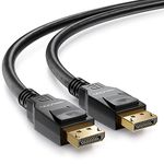 deleyCON 5m (16.40 ft.) DisplayPort 8K Cable 1.4-1080P to 8K - Optimal for Gaming Monitors up to 240Hz PC HBR3 DSC HDR-10