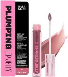 BABE ORIGINAL Plumping Lip Jelly for Fuller Looking Lips | Lip Gloss with Peptides and Hyaluronic Acid Plumps & Hydrates Lips | Cruelty-Free and Vegan Formula with High Shine & Long-Lasting, Mauve