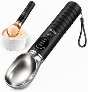 CAVOQEN Heated Ice Cream Scoop, Rechargeable with Dishwasher-Safe Head