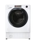 Haier HWDQ90B416FWB-UK 9/5kg Integrated Washer Dryer, D/A Rated, White & Black