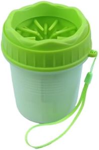 Emily Pets Foot Washing Cup, Pet Paw Cleaner Portable Dog Paw Washer with Soft Silicone Bristles for Quickly Cleaning Pets' Dirty Feet (Green)