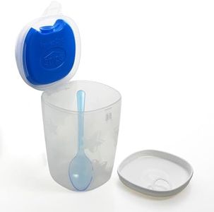SNIPS Porta Yogurt Refrigerato con Cucchiaino | Lunch Box | Contenitori per Cibi | 0,5 LT | Colore Azzurro | Coperchio con Chiusura di Sicurezza | Made in Italy | Bpa Free, 0.5 Litri, plastica, Blu