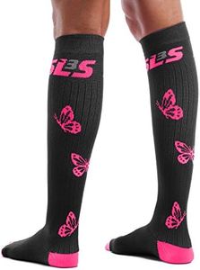 SLS3 Compression Socks for Women 20-30 mmHg Knee High - Womens Graduated Compression Running Socks - Sports, Travel, Recovery