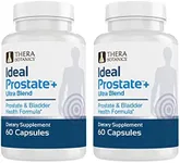 Ideal Prostate Plus Ultra Powerful Prostate Supplement for Men – Natural Prostate Relief with Reishi Mushroom Extract, Saw Palmetto, Beta Sitosterol, Lycopene, Zinc, Horsetail & Vitamin D3 (2 Bottles)