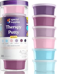 Special Supplies Therapy Putty for Kids and Adults - Resistive Hand Exercise Stress Relief Kit, Set of 6 Strengths, 3 Ounces of Each Putty - Unicorn Colors