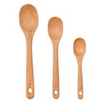 OXO Good Grips Wooden Spoon Set, 3-Piece, Brown