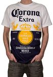 Calhoun Official Corona Extra Bottle Label Print Mens T-Shirt (X-Large)