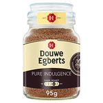 Douwe Egberts Pure Indulgence Dark Roast Instant Coffee 95g (Pack of 6 Jars, Total 570g)