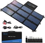 [Upgraded] 63W SunPower Solar Panel, BigBlue Portable Solar Charger for Camping(Fast Charge USB+19V/3A DC+ PD 27W USB-C), Compatible with Jackery/FlashFish/NEXPOW Power Station, Cellphones, Tablets