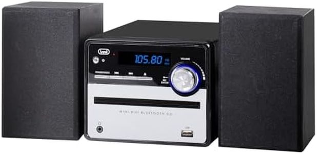 Trevi HCX 10F6, Stereo Hi Fi, Impianto Stereo Casa, Sintonizzatore Radio Digitale, 30 stazioni FM Memorizzabili, Lettore CD e MP3, Display LCD, Lettore USB MP3, Ingresso AUX-IN, Telecomando Incluso
