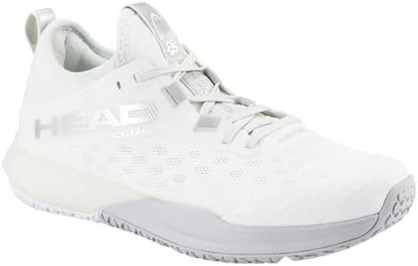 HEAD Motion Pro Women's Pickleball Shoe, White/Light Grey, 8