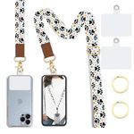 Lfpkixise Phone Lanyard Wrist Strap Crossbody Adjustable, Cell Phone Lanyard for Around The Neck Shoulder Wristlet Strap, Dog Paw, Long