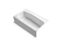 Kohler K-714-0 Villager Bath with 4-Inch Ledge and Right-Hand Drain, White