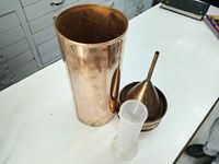Witeg Rain Gauge Copper with Measuring Cylinder | Rain Gauge | Rain Gauge Copper |