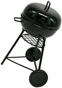 COHEALI Scene Simulation Toy Camping Layout Props Metal Barbecue Decors Lovely Mini Grill Tiny Grill Durable, Black, 7.6*5.2*5.2cm