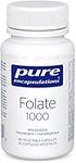 Pure Encapsulations - Folate 1000 - Hypoallergenic Supplement with Metafolin L-5-MTHF - 90 Vegetable Capsules