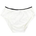 STARLY Mens Cotton Disposable Underwear Travel Panties Handy Briefs for Fitness White (10pk) (Large)