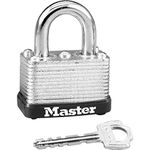 Master Lock 22D Laminated Steel Warded Padlock, 1-1/2-Inch Wide Body, 5/8-Inch Shackle Height