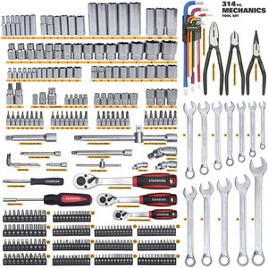 STARWORK 314-Piece Mechanics Tool Set – Comprehensive Socket & Wrench Kit