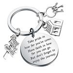 FUSTMW Realtor Gifts Keychain Real Estate Broker Gift Real Estate Agent Keychain, Silver, Large