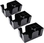 Tebery 3 Pack Black Plastic Bar Cad