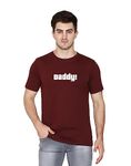 T-shirt Truck Graphic Printed T-Shirt for Men| Daddy T-shirts for Dad| Tshirts for Father |Round Neck T Shirt | Daddy Tshirts Maroon