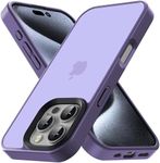 Yriklso for iPhone 16 Pro Phone Case, Shockproof for iPhone 16 Pro Case, Military Grade Drop Protection, Protective Hard Back Slim Translucent Case for iPhone 16 Pro 6.3'', Frosted Purple