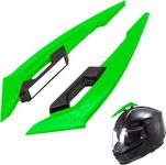 Vagary Wing Side Helmet Spoiler Aerodynamic Wing Dynamic Helmet Accessories, Helmet Punks, Helmet Wings (Green)