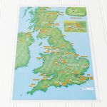 Maps International UK Golf Courses Collect and Scratch Off Travel Map - Great Gift for Golfers - 29 x 42cm