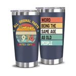 ZUFIO 50th Birthday Gifts for Men - 20OZ Stainless Steel Vacuum Insulated Tumbler for Hot & Cold Drinks | Funny 50th Birthday Gifts for Women & Men